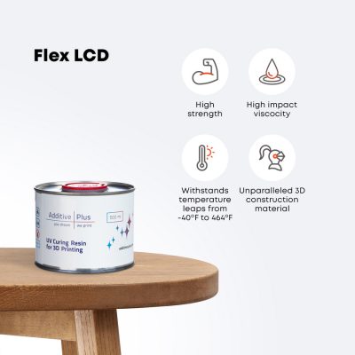Additive Plus Flex Photopolymer Resin For 3D Printers