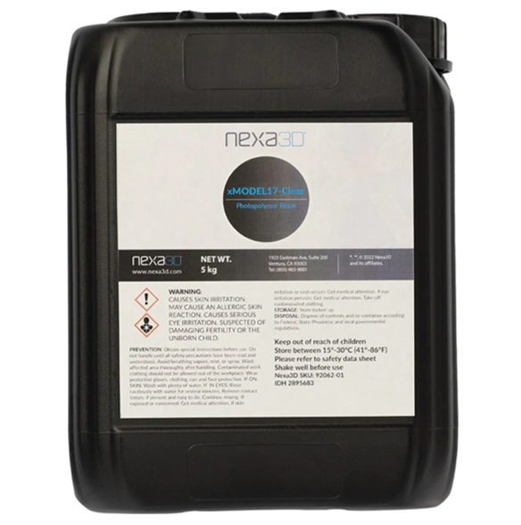 Nexa3D xMODEL17-Clear 5kg Resin